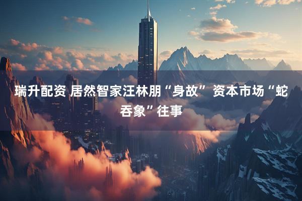 瑞升配资 居然智家汪林朋“身故” 资本市场“蛇吞象”往事